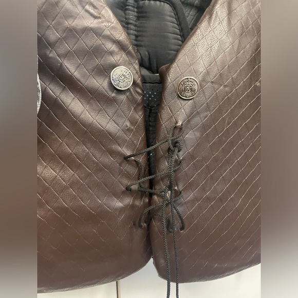 Handmade adult renaissance vest. Narnia.  - steampunk - armor. Faux leather. - Picture 2 of 8